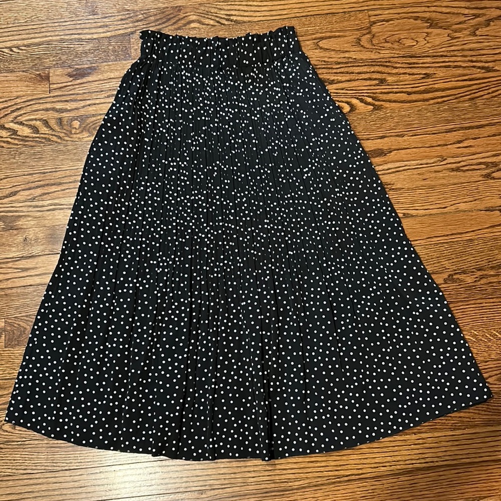 Black and white midi skirt, size S